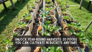 Unlock Year-Round Harvests 20 Foods You Can Cultivate in Buckets Anytime!